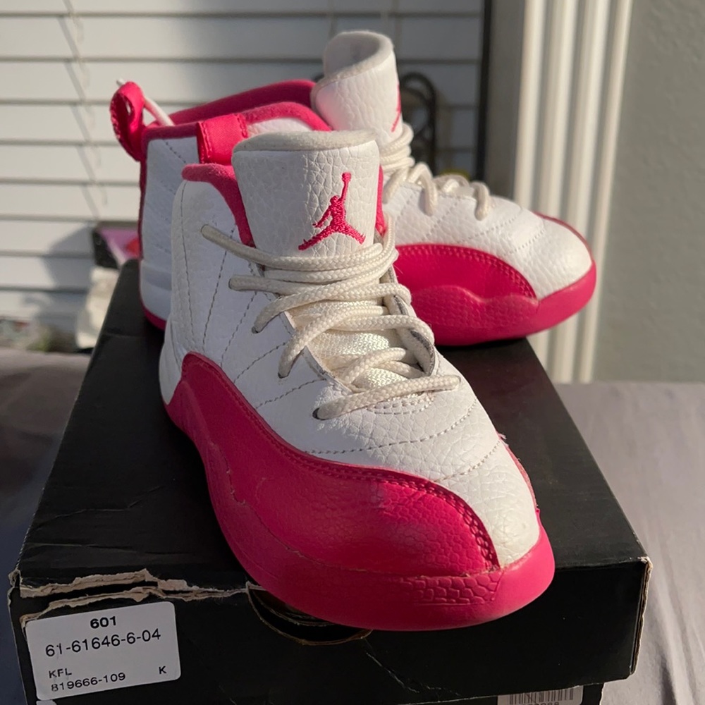 Toddler Jordan 12 Retro GT 💗🤍